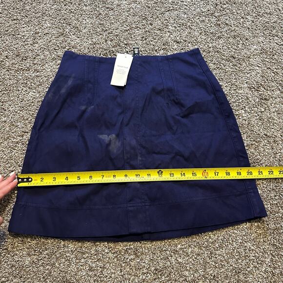 SPANX Women's Stretch Twill Mini Skirt Size S In Lapis Blue - Picture 10 of 15